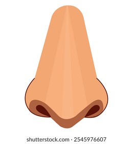 Human Nose Flat Clip Art Illustration Isolated Icon