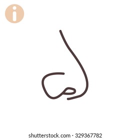 Human nose icon