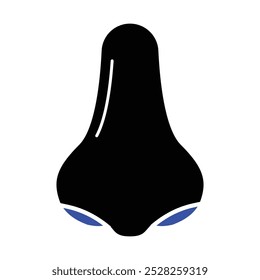 Ícone de nariz humano, gráficos vetoriais