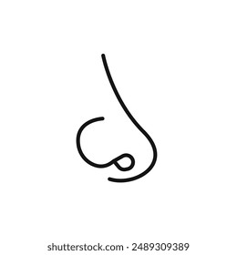 Human nose logo sign vector outline