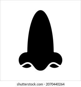 Human nose vector icon. vector illustration on white background. eps 10