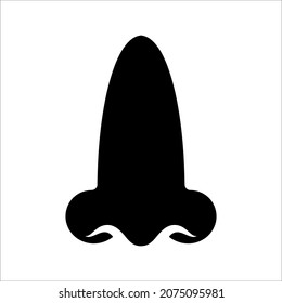 Human nose vector icon. vector illustration on white background. eps 10