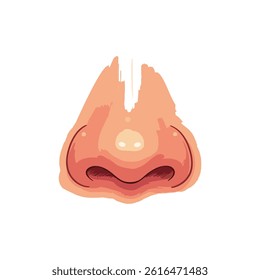 Human nose vector illustration for background