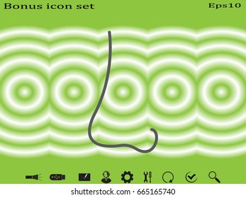 Human nose, vector illustration of Eps10