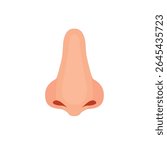 Human nose, Vector illustration icon design