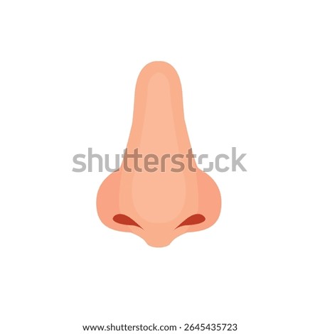 Human nose, Vector illustration icon design