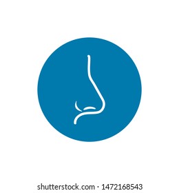 Human nose vector isolated. Nose symbol for your web site design, logo, app, UI. Vector illustration, EPS10.