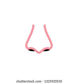 human nose vector logo icon design