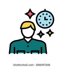 human nostalgia color icon vector. human nostalgia sign. isolated symbol illustration
