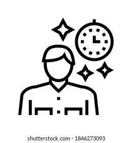 human nostalgia line icon vector. human nostalgia sign. isolated contour symbol black illustration