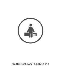human office calender logo design template vector