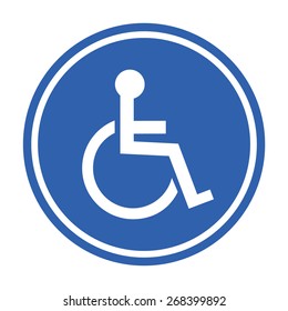 Human On Wheelchair Symbol