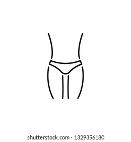 human organ abdomen outline icon. Signs and symbols can be used for web, logo, mobile app, UI, UX