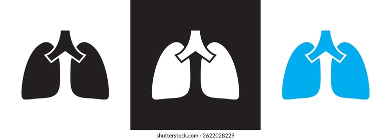 Human organ, anatomy icon. Vector for websites, mobile interfaces, presentations, banner, visual branding etc. Vector illustration. isolated on white and black background. EPS 10