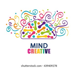 Human organ. Brain icon. vector graphic
