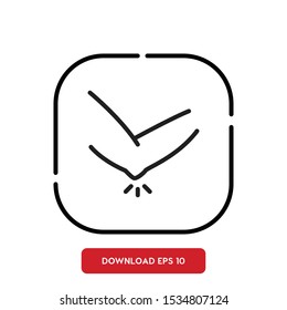 Human organ, elbow outline vector icon