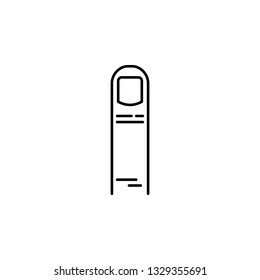 human organ finger outline icon. Signs and symbols can be used for web, logo, mobile app, UI, UX