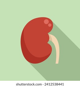 Human organ icon flat vector. Science transplant. Cell bioprinting
