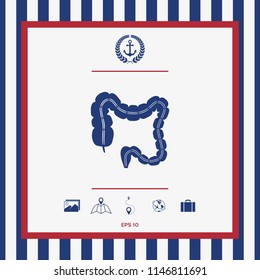 Human organ - the large intestine