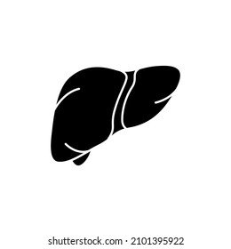 Human organ liver color line icon. Pictogram for web page, mobile app, promo. UI UX GUI design element. Editable stroke.