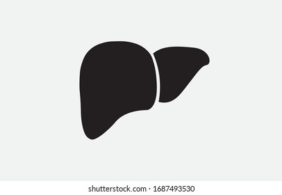 Human organ liver. Vector illustration.