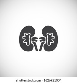 Human organ related icon on background for graphic and web design. Creative illustration concept symbol for web or mobile app.