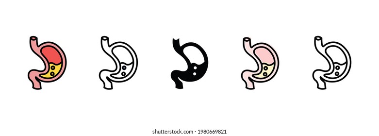 human organ vector type icon