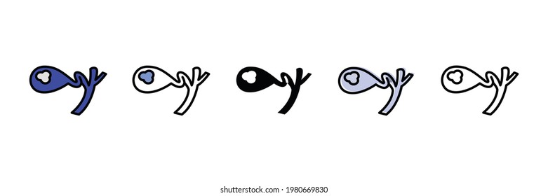icono de tipo vector de órganos humanos