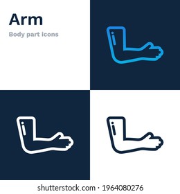 Human organs, human arm, Vector Illustration Of Human Body, 