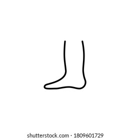 órganos humanos, ilustración del vector de icono de pie
