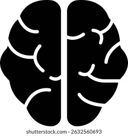 Handgezeichnete flache menschliche Organe Icon-Organe Vektor für Apps, Webzeichen Symbol des menschlichen Gehirns Piktogramm für die menschliche Anatomie