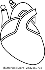 Vector de los órganos para los App, símbolo del signo del Web del corazón, hígado, pictograma de la neurona para la anatomía humana