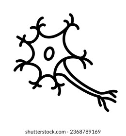 Symbol für menschliche Organe (Nerven), True Black Icon