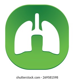 Human organs. Lungs icon.