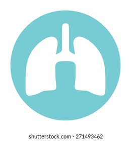 Human organs. Lungs icon