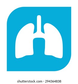 Human organs. Lungs icon.