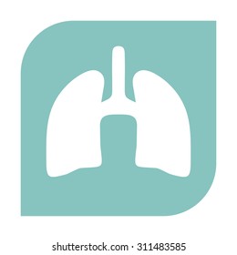 Human organs. Lungs icon.