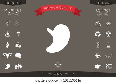Human organs. Stomach icon