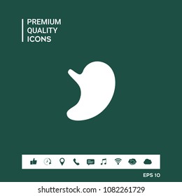 Human organs. Stomach icon