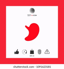 Human organs. Stomach icon
