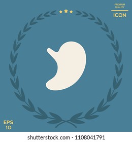 Human organs. Stomach icon
