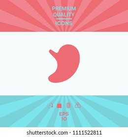 Human organs. Stomach icon