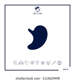 Human organs. Stomach icon