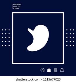 Human organs. Stomach icon