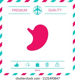 Human organs. Stomach icon