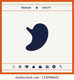 Human organs. Stomach icon