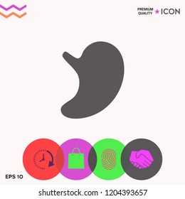 Human organs. Stomach icon