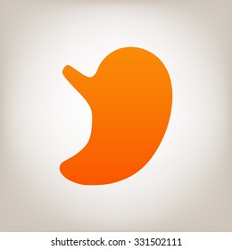 Human organs. Stomach icon.