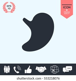Human organs. Stomach icon