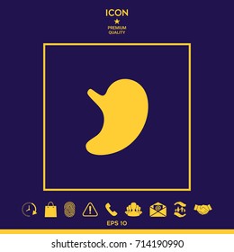 Human organs. Stomach icon